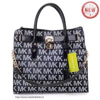 michael kors logo groot zwart bakken Tassen Bedford tzi5d309